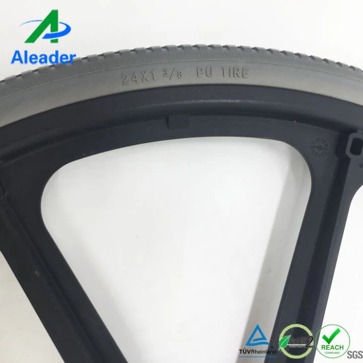 PU Solid Manual Wheelchair Wheels And Tires
